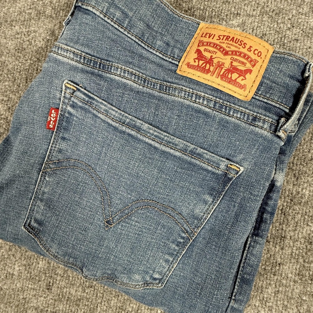 Levis 514 Jeans 32x30 34x29 Blue Classic Straight Fit Denim Pants Medium Wash